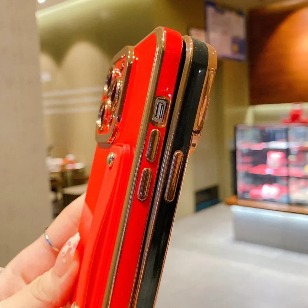 NEW iPhone 13/Pro/Max Protective Wrist Band Electroplate iphone case